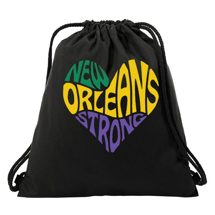 Funny Louisiana Culture T Vintag We Stand Nola Strong Appare Drawstring Bag