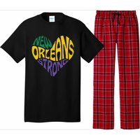 Funny Louisiana Culture T Vintag We Stand Nola Strong Appare Pajama Set