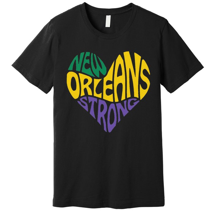 Funny Louisiana Culture T Vintag We Stand Nola Strong Appare Premium T-Shirt