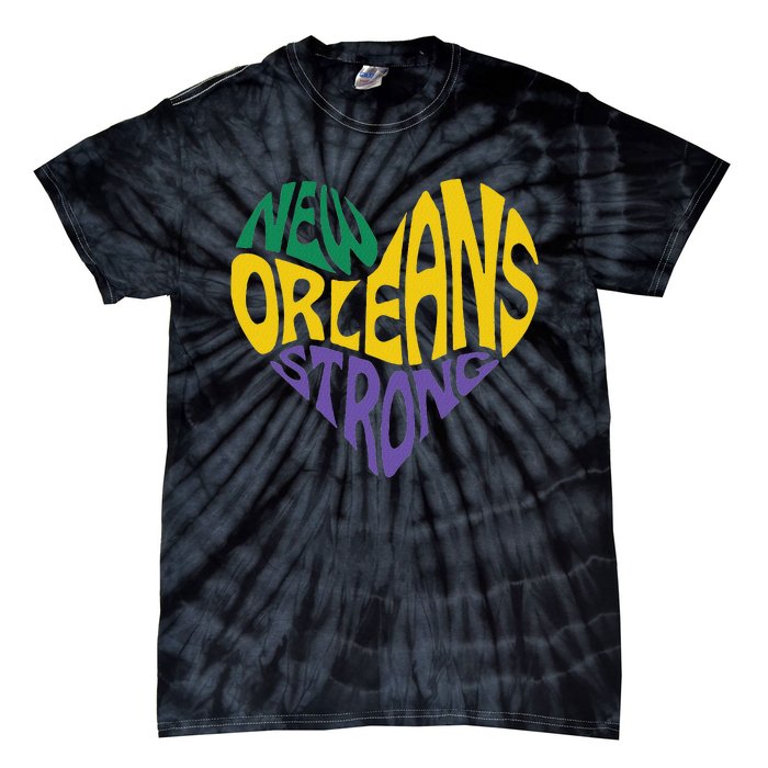 Funny Louisiana Culture T Vintag We Stand Nola Strong Appare Tie-Dye T-Shirt