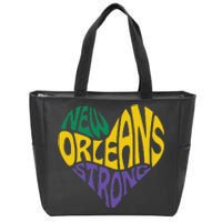 Funny Louisiana Culture T Vintag We Stand Nola Strong Appare Zip Tote Bag