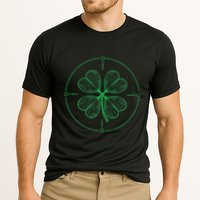 Four Leaf Clover Blueprint Engineer St Patrick Day Architect Cooling Performance Crew T-Shirt