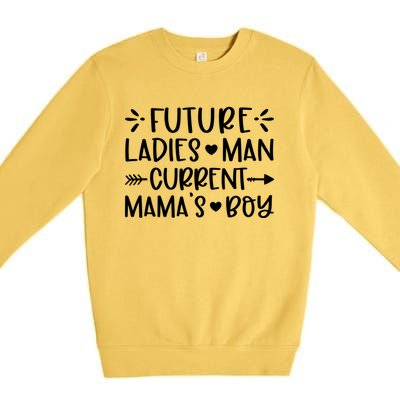 Future Ladies Current Mama's Funny Mama Valentines Gift Premium Crewneck Sweatshirt