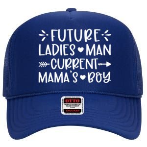 Future Ladies Current Mama's Funny Mama Valentines Gift High Crown Mesh Back Trucker Hat