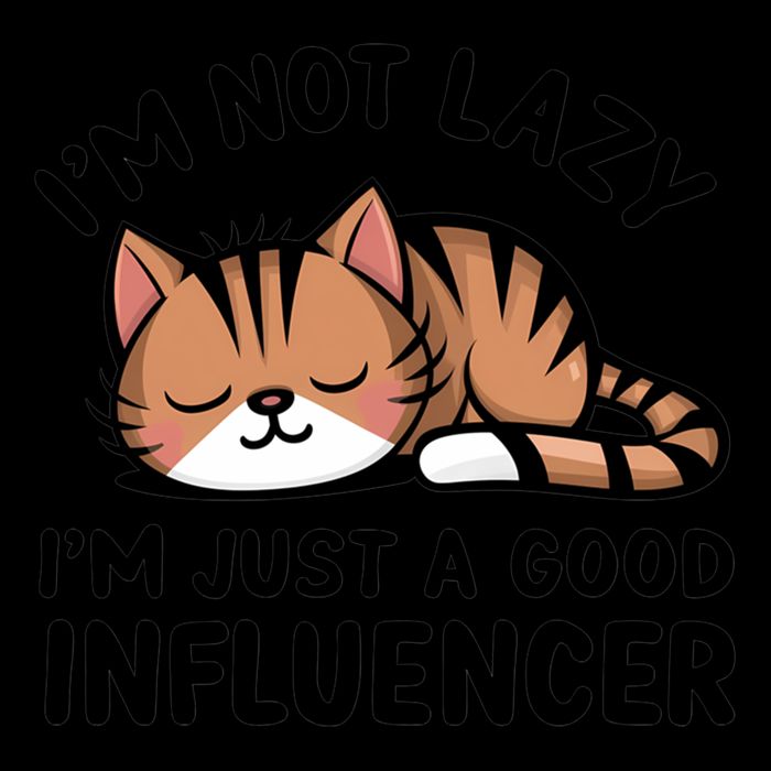 Funny Lazy Cat Gift I'm Not Lazy I'm Just A Good Influencer  Wool Snapback Cap