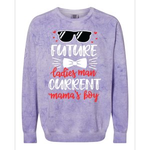 Future Ladies Current Mama's Funny Mama Valentines Gift Colorblast Crewneck Sweatshirt