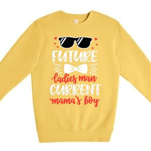 Future Ladies Current Mama's Funny Mama Valentines Gift Premium Crewneck Sweatshirt