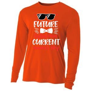 Future Ladies Current Mama's Funny Mama Valentines Gift Cooling Performance Long Sleeve Crew