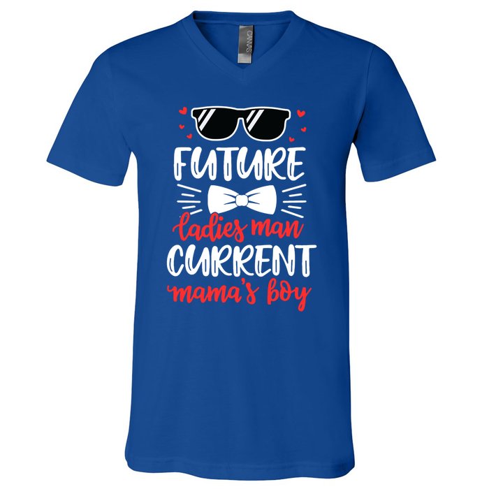 Future Ladies Current Mama's Funny Mama Valentines Gift V-Neck T-Shirt