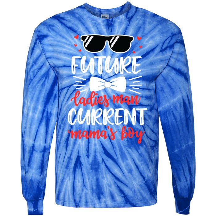 Future Ladies Current Mama's Funny Mama Valentines Gift Tie-Dye Long Sleeve Shirt