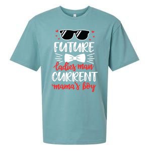 Future Ladies Current Mama's Funny Mama Valentines Gift Sueded Cloud Jersey T-Shirt