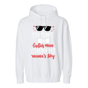 Future Ladies Current Mama's Funny Mama Valentines Gift Garment-Dyed Fleece Hoodie