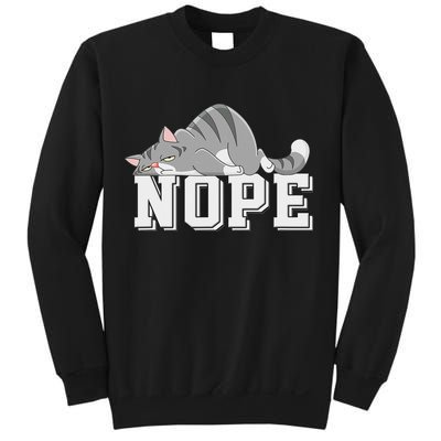 Funny Lazy Cat Nope Not Today Cat Sweatshirt