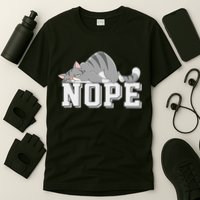 Funny Lazy Cat Nope Not Today Cat T-Shirt