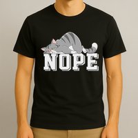 Funny Lazy Cat Nope Not Today Cat T-Shirt
