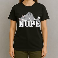 Funny Lazy Cat Nope Not Today Cat T-Shirt