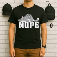 Funny Lazy Cat Nope Not Today Cat T-Shirt