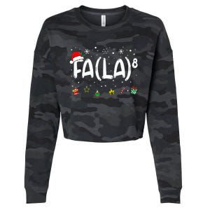 Fa (La)8 Christmas Santa Fa La Math Teacher Cropped Pullover Crew