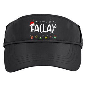 Fa (La)8 Christmas Santa Fa La Math Teacher Adult Drive Performance Visor