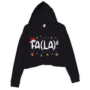 Fa (La)8 Christmas Santa Fa La Math Teacher Crop Fleece Hoodie