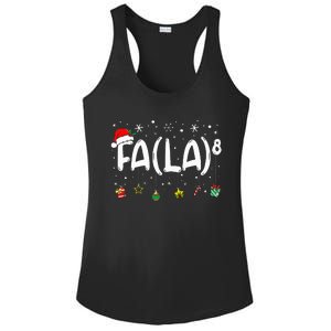 Fa (La)8 Christmas Santa Fa La Math Teacher Ladies PosiCharge Competitor Racerback Tank