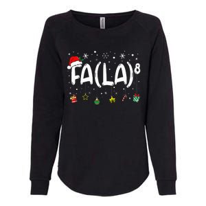 Fa (La)8 Christmas Santa Fa La Math Teacher Womens California Wash Sweatshirt