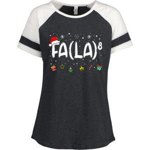 Fa (La)8 Christmas Santa Fa La Math Teacher Enza Ladies Jersey Colorblock Tee