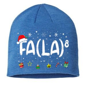 Fa (La)8 Christmas Santa Fa La Math Teacher Sustainable Beanie