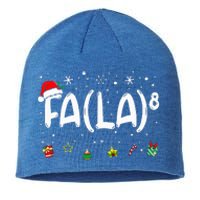 Fa (La)8 Christmas Santa Fa La Math Teacher Sustainable Beanie