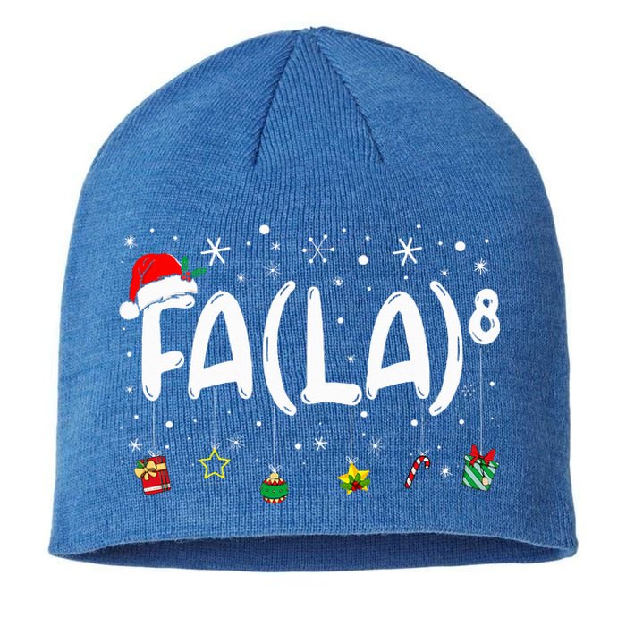 Fa (La)8 Christmas Santa Fa La Math Teacher Sustainable Beanie