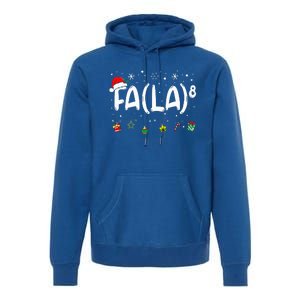 Fa (La)8 Christmas Santa Fa La Math Teacher Premium Hoodie