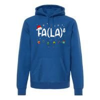 Fa (La)8 Christmas Santa Fa La Math Teacher Premium Hoodie