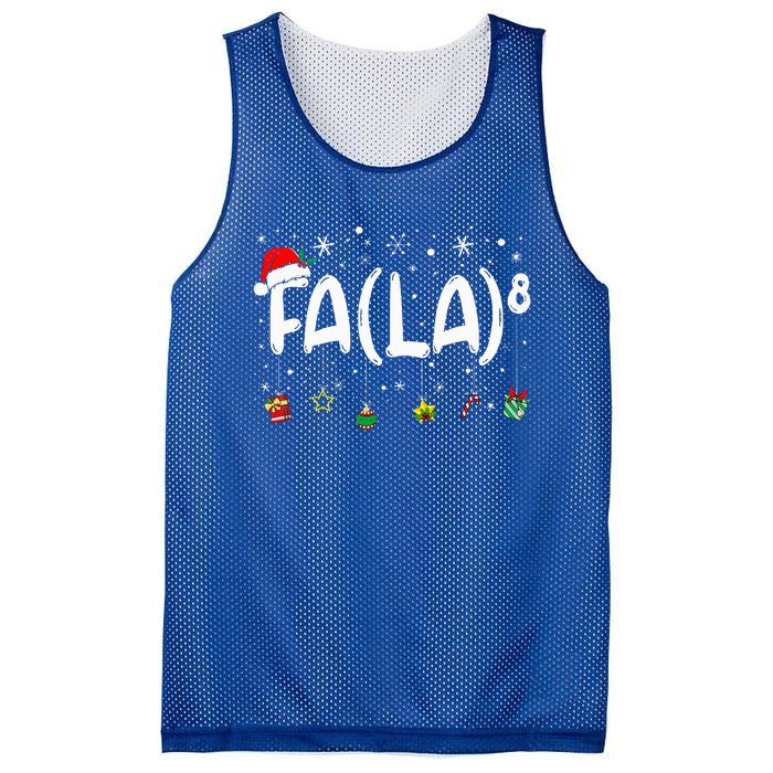 Fa (La)8 Christmas Santa Fa La Math Teacher Mesh Reversible Basketball Jersey Tank