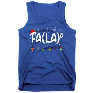 Fa (La)8 Christmas Santa Fa La Math Teacher Tank Top