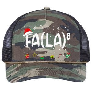 Fa (La)8 Christmas Santa Fa La Math Teacher Retro Rope Trucker Hat Cap