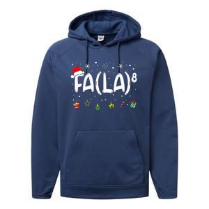 Fa (La)8 Christmas Santa Fa La Math Teacher Performance Fleece Hoodie