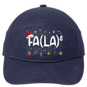 Fa (La)8 Christmas Santa Fa La Math Teacher 7-Panel Snapback Hat