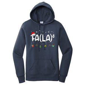 Fa (La)8 Christmas Santa Fa La Math Teacher Women's Pullover Hoodie