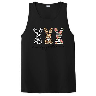 Funny Leopard Cow Print Easter Bunnies Happy Easter Day Gift PosiCharge Competitor Tank