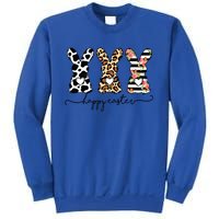 Funny Leopard Cow Print Easter Bunnies Happy Easter Day Gift Sweatshirt