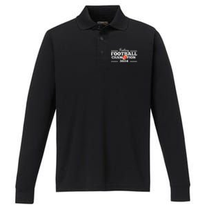 Fantasy League Champ 2024 Winner Fantasy Football Champion Performance Long Sleeve Polo