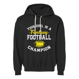 Fantasy League Champ Winner Fantasy Football Champion Garment-Dyed Fleece Hoodie