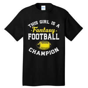 Fantasy League Champ Winner Fantasy Football Champion Tall T-Shirt