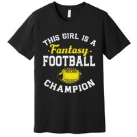 Fantasy League Champ Winner Fantasy Football Champion Premium T-Shirt