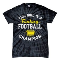 Fantasy League Champ Winner Fantasy Football Champion Tie-Dye T-Shirt