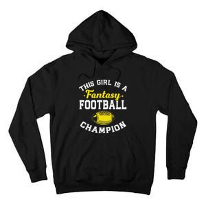 Fantasy League Champ Winner Fantasy Football Champion Tall Hoodie