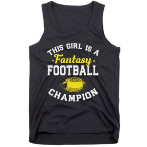 Fantasy League Champ Winner Fantasy Football Champion Tank Top