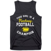 Fantasy League Champ Winner Fantasy Football Champion Tank Top