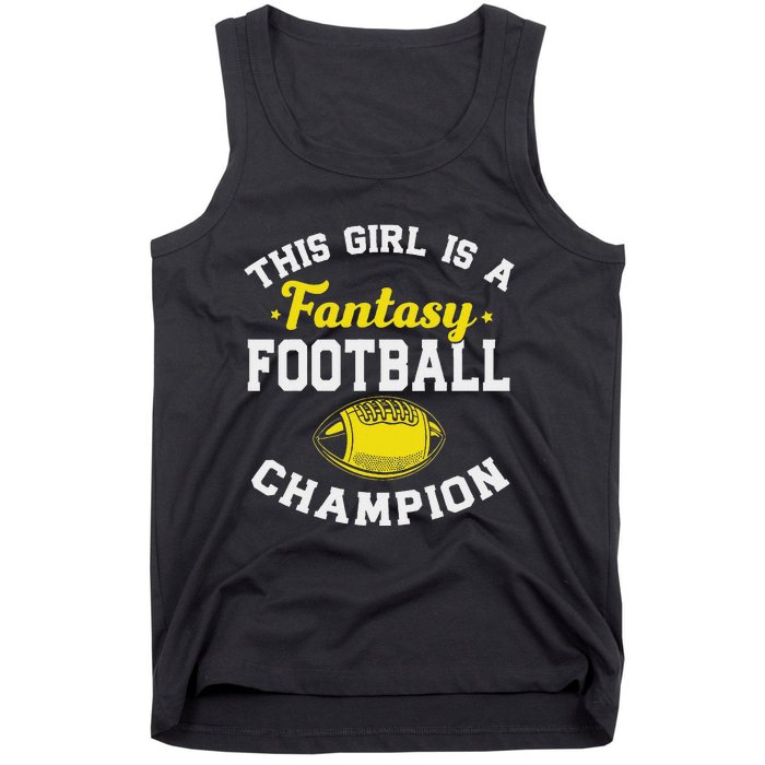 Fantasy League Champ Winner Fantasy Football Champion Tank Top