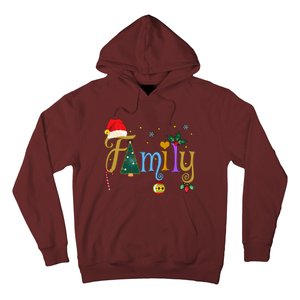 Family Letters Christmas Style Love My Family Christmas Hoodie